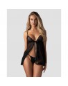 Babydoll et String noir Blomentis/jesyh.com