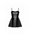 Robe corset dreamer mini wetlook avec fermeture éclair sur le devant/Jesyh.com