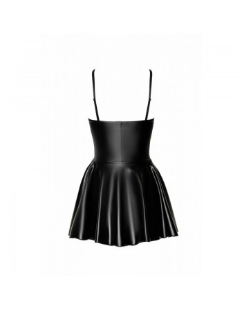 Robe corset dreamer mini wetlook avec fermeture éclair sur le devant/Jesyh.com